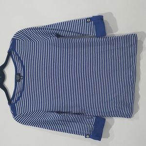 Jones New York Women's 3/4 Sleeve Striped Top